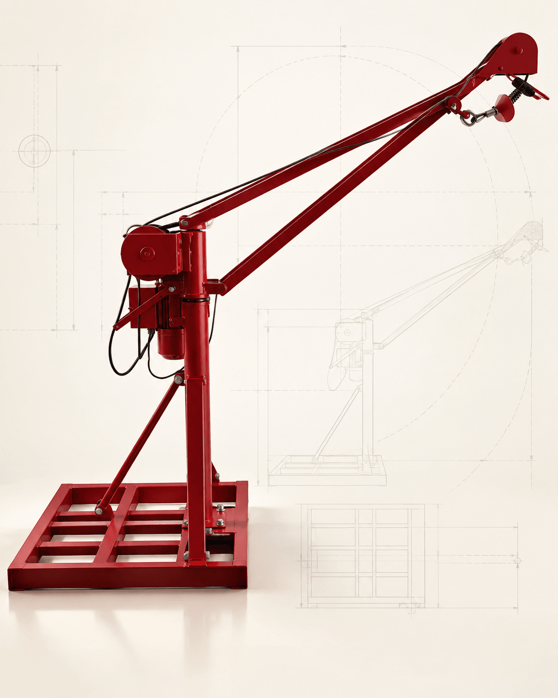 Construction Monkey Hoist Machine